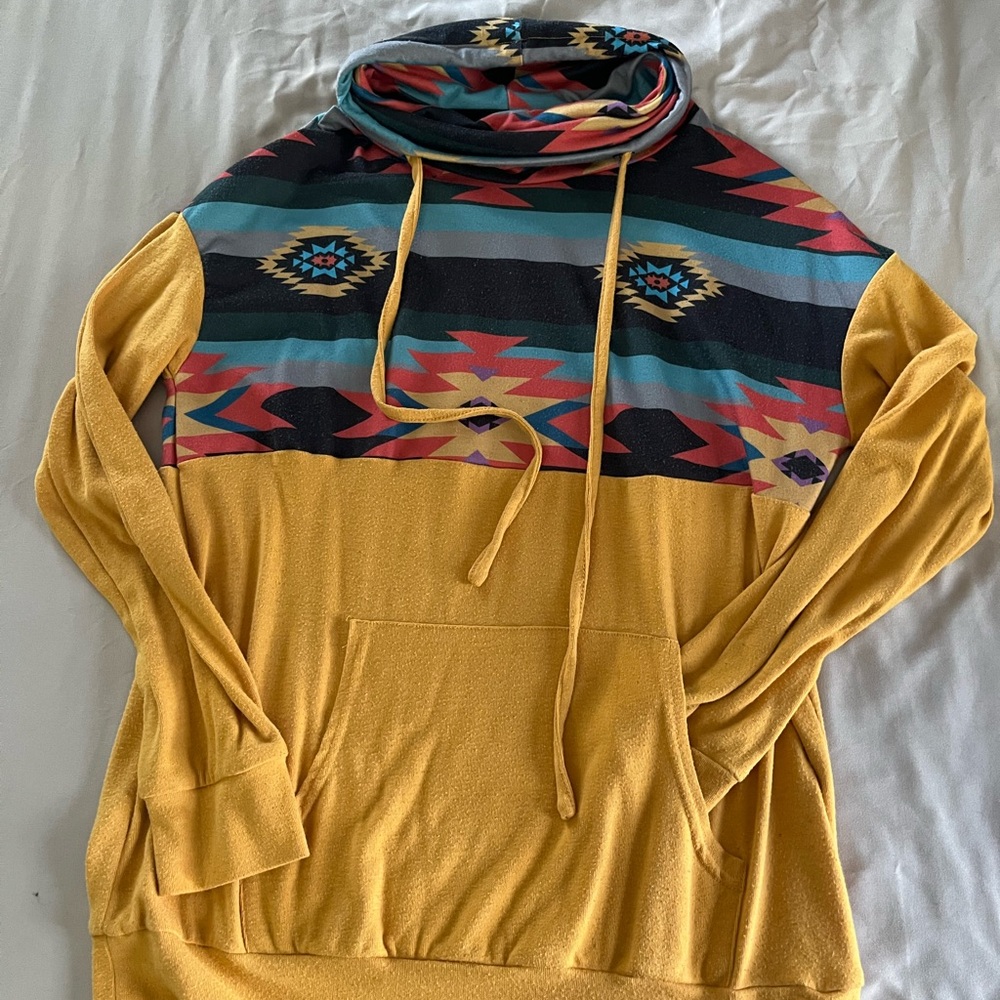 Colorful Patterned Hoodie